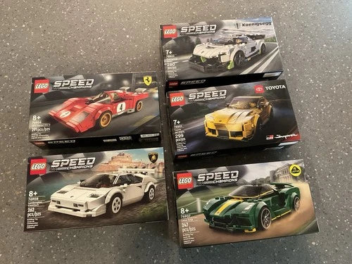 MEOW Speed Champions lot (76900, 76901, 76906, 76907, 76908)