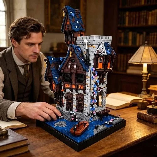 NEW Fantasy Krylhan Castle MOC 5345PC Building Block Set+x5 FREE FIGURES