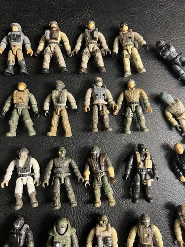 Mega Bloks Construx Call of Duty 23 Lot Military Soldier Figure *4 Missing Parts