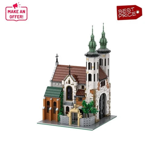 Modular Andrew's Church Medieval Church 3056 Piece Building Blocks Set
