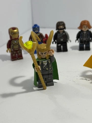 LEGO Marvel Minifigure Lot 15pc Iron Man Captain America Loki Thanos Avengers