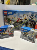 LEGO 60458 60459 60460 City Soapbox Racing Bundle Ramp Track 6 Cars Retired NEW