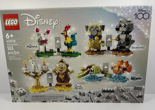 LEGO Disney 100 Disney Duos 43226 Complete Set 553 Pieces 6+ (2023)