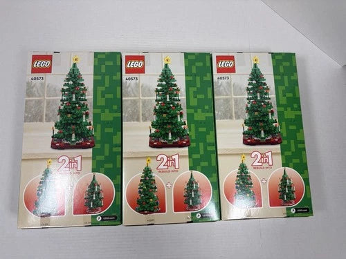 Lot of 3 - Lego Christmas Tree 40573 Sets - New Factory sealed