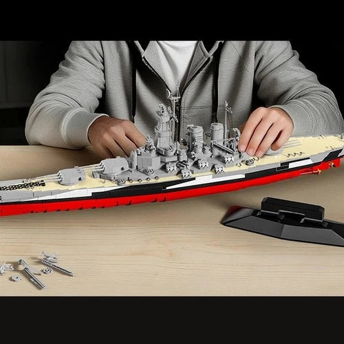 North Carolina Battleship Building Blocks Warship Model birthday gift 2662 pcs