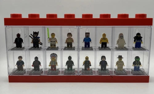 Lego Mini Figures Variety Lot of 16 With Some Accessories AND Lego Plastic Case