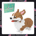 Corgi Dog Micro Building Blocks Set for Kids 8+ 3274 Pieces