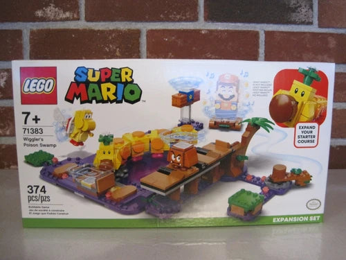LEGO 71383 SUPER MARIO WIGGLER'S POISON SWAMP EXPANSION SET--FACTORY SEALED