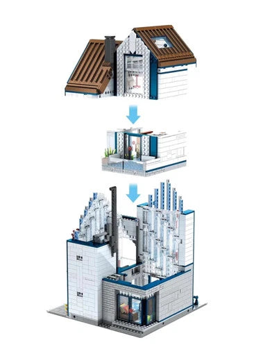 Modern Library Building Blocks Set General Jim's Toys & Bricks GJ-ML