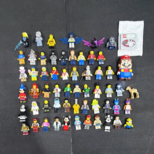 MEOW Minifigure Lot Star Wars Polybag Insert Batman Ninjago HP Mario Figure