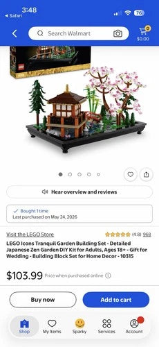 LEGO Icons Tranquil Garden 10315 Complete Set 1363 pcs 18+ Brick Separator