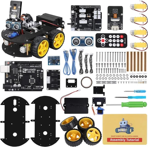 Robot Car Kit UNO R3 Compatible with Arduino V4 with Camera, STEM Educational