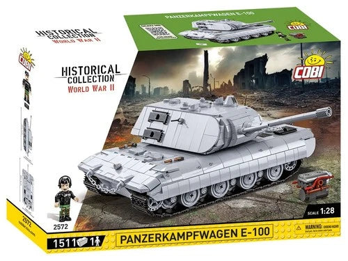 COBI WWII Panzerkampfwagen E-100 German Tank Toy Building Block Model Set # 2572