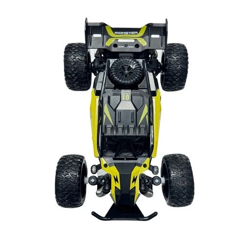 RC Off-Road Stunt Car 2.4G 1:18 Remote Control Vehicle Yellow Dual Battery