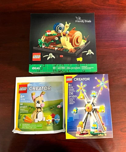 Lego Ideas 40788, Creator 40758, and Creator 30716 - New/Sealed