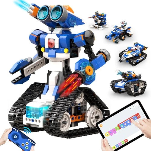 Robot J Creative Robot Building Kit, 6-in-1 Programmable App Remote Control