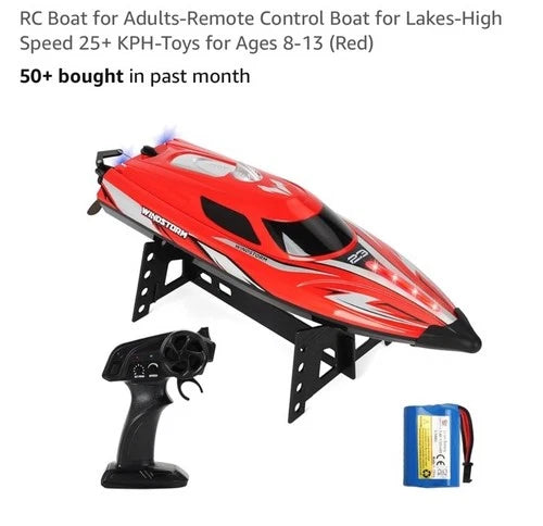 RC Boat for Adults-Remote Control Boat for Lakes-High Speed 25+ KPH-Toys for ...
