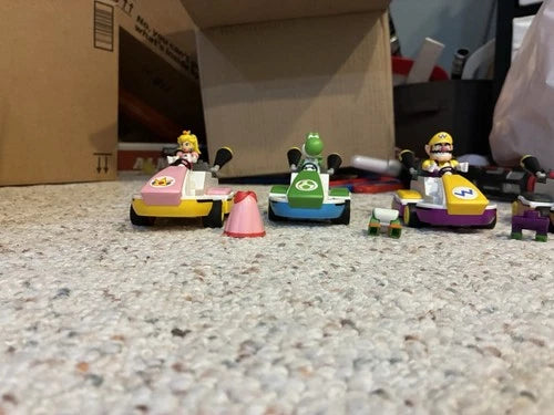 Mario Kart Knex Lot With Lots Of Characters Ultimate Play Time Comes With Track