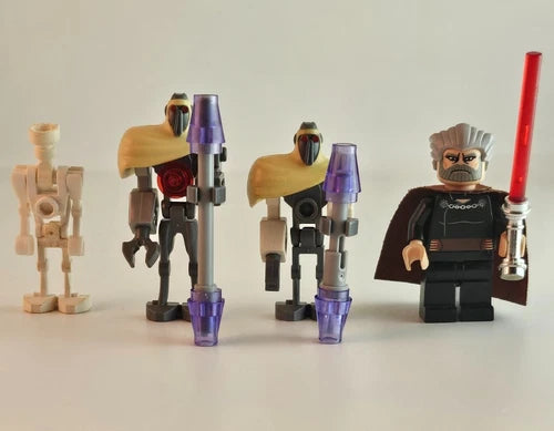MEOW Star Wars Count Dooku Magna Guard Pilot Droid Minifigure Lot of 4 set 7752