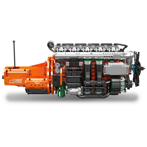 Mould King 10200 Truck Engine Motor Model That Run Building Block Adult Kid Toy
