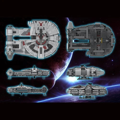 MOC-97338 YT-2400 Freighter Ship Model 1817 Parts Building Blocks Set