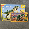 LEGO Creator 3 in 1 Dinosaur Bundle 31058 Mighty Dinosaurs 31151 T. Rex NIB