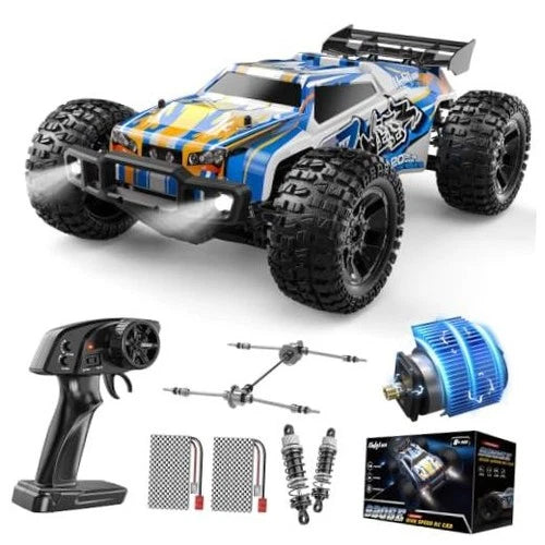 1:10 Large High Speed Remote Control Car with LED Shell Lights, 48+ KM/H, 4WD