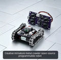 Mini Metal Tracked Robot Kit – Programmable RC DIY STEM Robotics Model