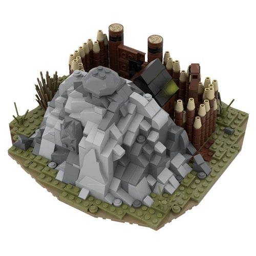 MOC: Medieval Gold Mine Model Building Toys Set for Collection 756 Pieces