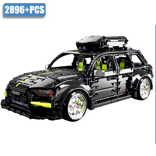 2896 pcs Audi RS6 Touring Car Building Blocks Set New