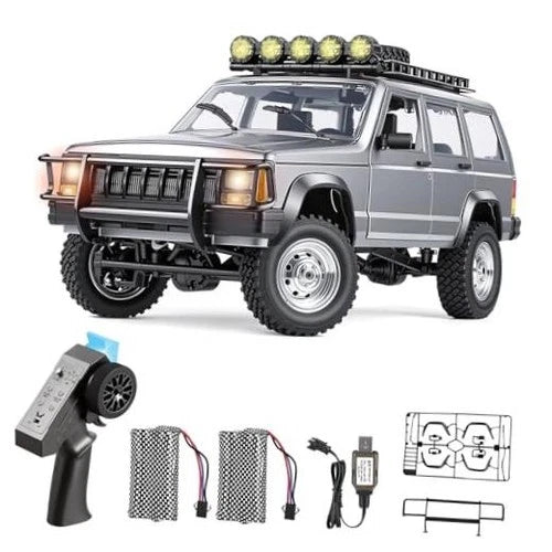 RC Rock Crawler, 1:12 Scale Remote Control Car, 4WD Off Road RC Truck, Silver