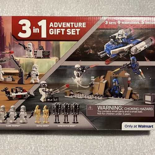 Lego Star Wars 66804 The Clone Wars And The Mandalorian Exclusive 3 In 1 Set New