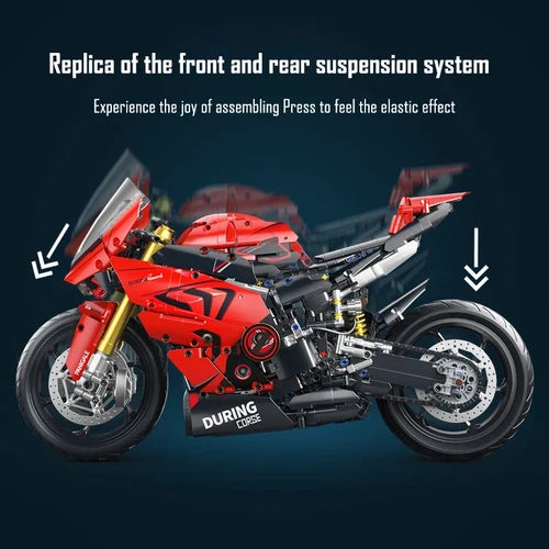 New Ducati Panigale 1:5 Motorcycle 2024Pcs Building Blocks Model Set Unbranded
