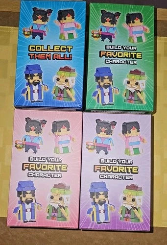 EvezBeadz New MIB 2022 Block Tech Anime Set Of 4 Building Toys Ages 6+ Retired