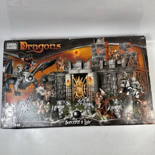 NEW - Mega Stacking Blocks Sorcerer's Lair Dragon Castle Toy Set 165 pcs
