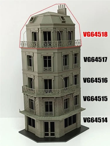 VG DioModels 1/35 Penthouse Floor Building (24cm x 10cm x 19cm)