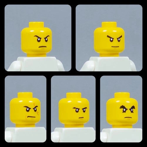 LEGO Ninjago Techno Robe Lloyd, Kai, Cole, Jay & Zane (Custom Heads) W/ Blades