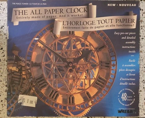 New 1993 NCB Building Kit All Paper Clock/3D Model/ The Peace Tower-Wrebbit