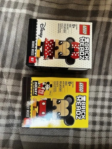 MEOW Brickheadz Disney Mickey and Minnie Mouse Lot New Sealed Retired