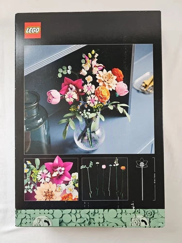 LEGO 10342 Botanicals PRETTY PINK FLOWER BOUQUET for Home Decor 749 pcs NEW