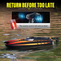 2.4Ghz Mini Remote Control Boat For Water Pool Lake Water Toy 2-Batteries Orange