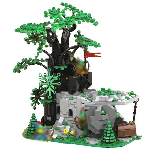 Outpost Castle Remake Model 647 Pieces Historical Building Blocks