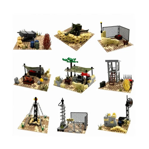 Desert Command Post - Military Base Building Block Set General Jim's Toys & Br