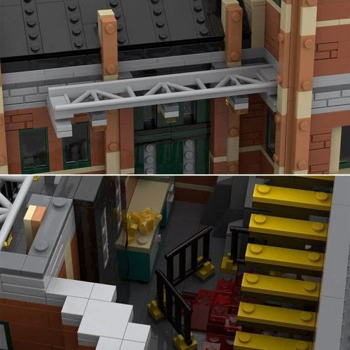 MOC-136707 Modular Old Factory Building with Interior 1966pcs DIY Kit