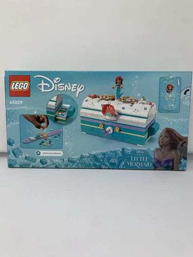 Lego Disney 43229 Ariel's Treasure Chest Complete Set 370 pcs Little Mermaid