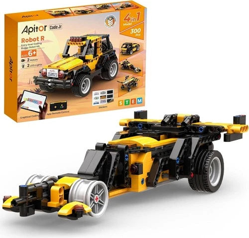 Robot R 4-in-1 STEM Robot Building Kit 300 Pieces \| APP Remote Control STEM Car