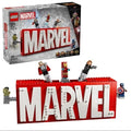 LEGO Marvel: MARVEL Logo & Minifigures Building Toy 76313