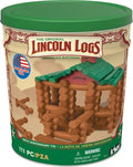 Lincoln Logs 100th Anniversary Collectible Tin, 111 Pieces, Model Building Kit