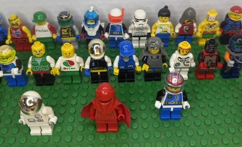 LEGO Bulk Lot of 25 Mini Figures Plus Pieces And Partial Vehicles