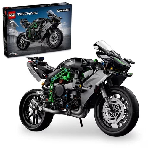Kawasaki Ninja H2R Motorcycle Toy for Build and Display